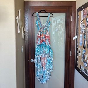 High Low Multi Color Flowy Dress